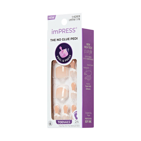 KISS - IMPRESS TOENAILS - PURE HEARTED