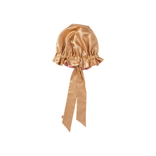 KISS - RED RUFFLE TIE BONNET XL BABY PINK