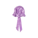 KISS - RED RUFFLE TIE BONNET XL LAVENDER
