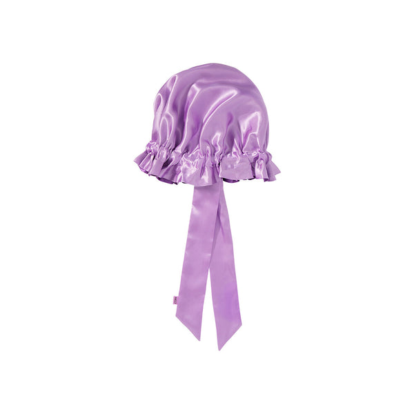 KISS - RED RUFFLE TIE BONNET XL LAVENDER