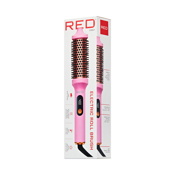 KISS - RED ELECTRIC HEAT ROLL BRUSH 1.5