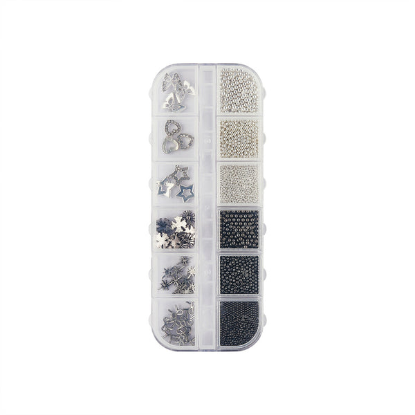 KISS - NAIL ART CHARMS - SILVER