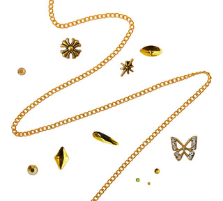 KISS - NAIL ART CHARMS - GOLD