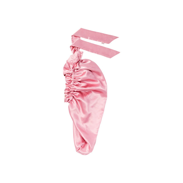 KISS - RED RUFFLE TIE BONNET BRAID HEARTS