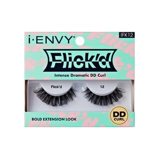 KISS - False Lashes Flick'd D-Curl Strip Lashes IFK12