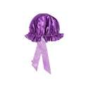 KISS - RED RUFFLE TIE BONNET XL LAVENDER