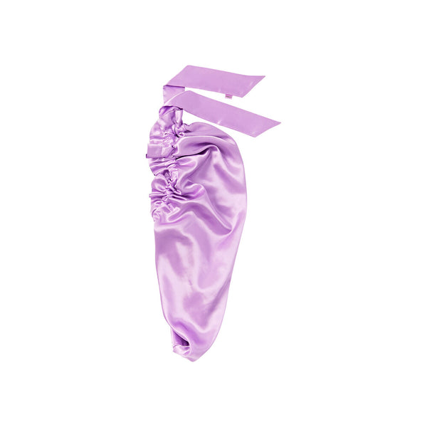 KISS - RED RUFFLE TIE BONNET BRAID LAVENDER