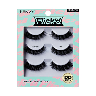KISS - False Lashes Flick'd DD-Curl Strip Lashes Multi IFKM08
