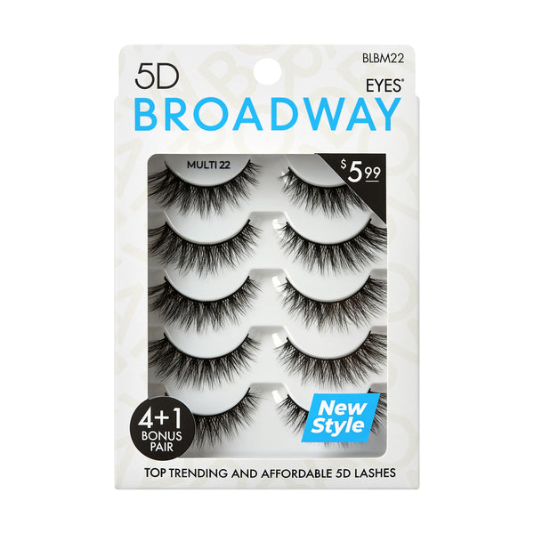 KISS - BROADWAY 5 PAIR MULTIPACK - 22