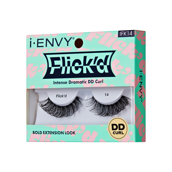 KISS - False Lashes Flick'd D-Curl Strip Lashes IFK14