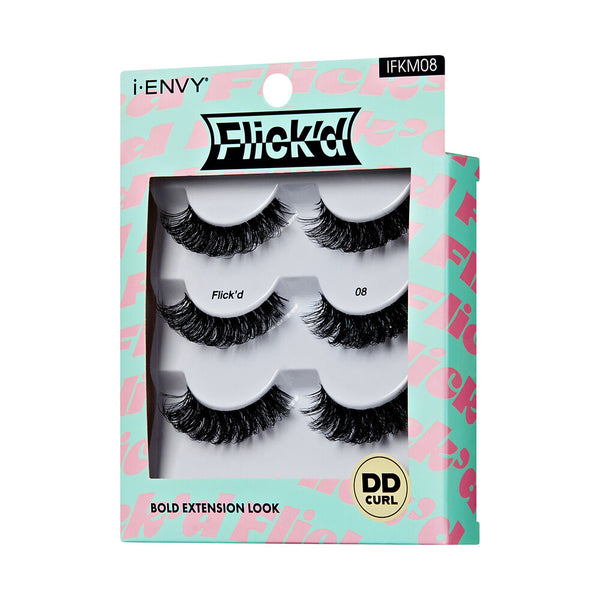 KISS - False Lashes Flick'd DD-Curl Strip Lashes Multi IFKM08