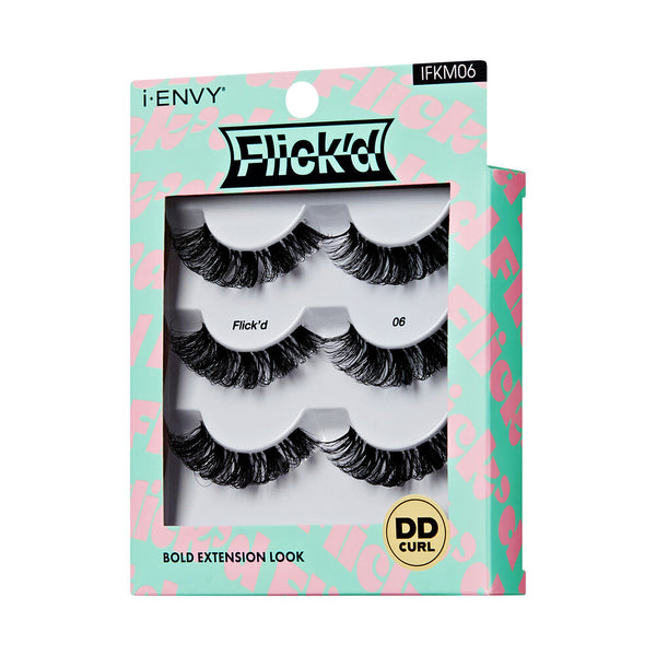 KISS - False Lashes Flick'd DD-Curl Strip Lashes Multi IFKM06
