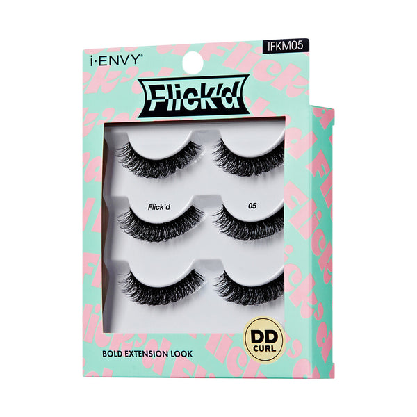KISS - False Lashes Flick'd DD-Curl Strip Lashes Multi IFKM05