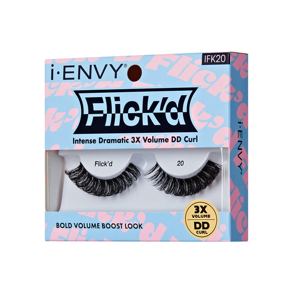 KISS - False Lashes Flick'd D-Curl Strip Lashes IFK20