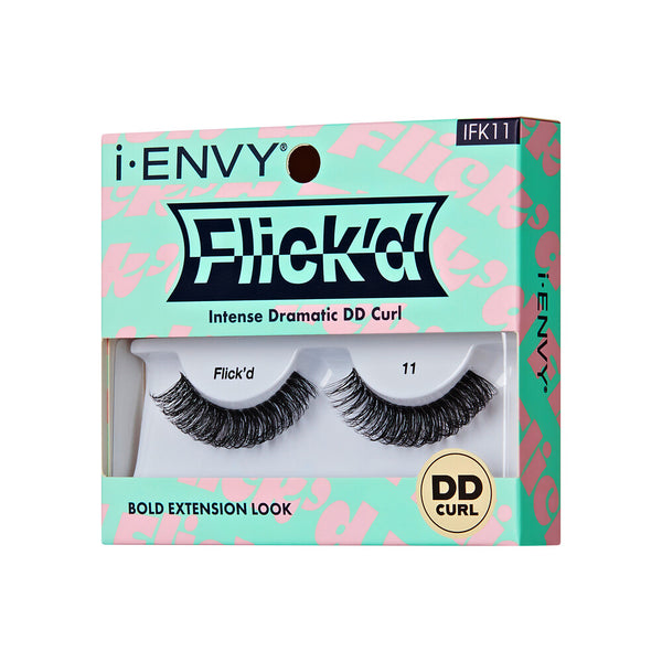 KISS - False Lashes Flick'd D-Curl Strip Lashes IFK11
