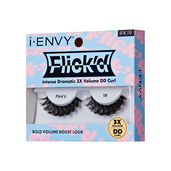 KISS - False Lashes Flick'd D-Curl Strip Lashes IFK19