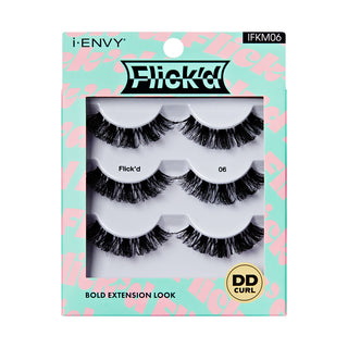KISS - False Lashes Flick'd DD-Curl Strip Lashes Multi IFKM06