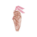 KISS - RED RUFFLE TIE BONNET BRAID HEARTS