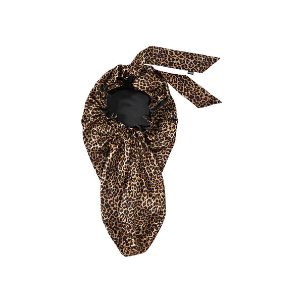 KISS - RED RUFFLE TIE BONNET BRAID BLACK