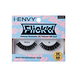 KISS - False Lashes Flick'd D-Curl Strip Lashes IFK20