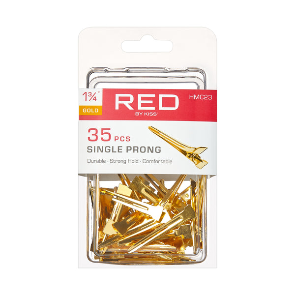 KISS - RED SINGLE PRONG 35PCS GOLD