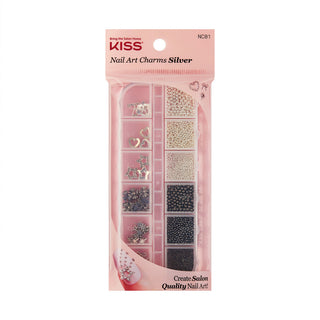 KISS - NAIL ART CHARMS - SILVER