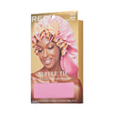 KISS - RED RUFFLE TIE BONNET BRAID BABY PINK
