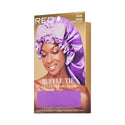 KISS - RED RUFFLE TIE BONNET BRAID LAVENDER