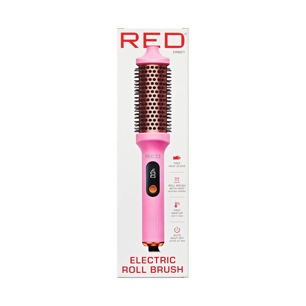 KISS - RED ELECTRIC HEAT ROLL BRUSH 1.5