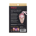 KISS - RED RUFFLE TIE BONNET BRAID HEARTS