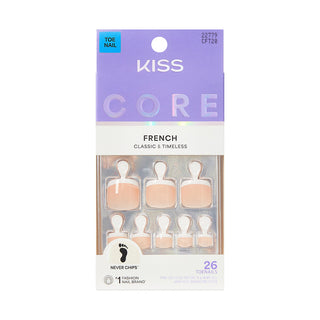 KISS - CORE FRENCH TOE NAILS