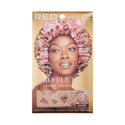 KISS - RED RUFFLE TIE BONNET XL HEARTS
