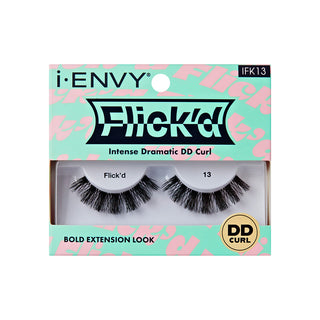 KISS - False Lashes Flick'd D-Curl Strip Lashes IFK13