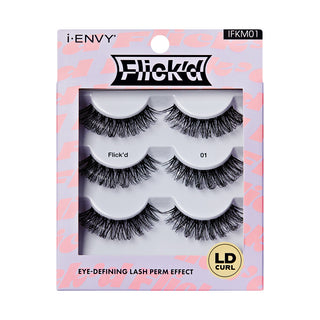 KISS - False Lashes Flick'd LD-Curl Strip Lashes Multi IFKM01