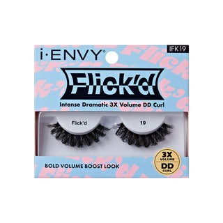 KISS - False Lashes Flick'd D-Curl Strip Lashes IFK19