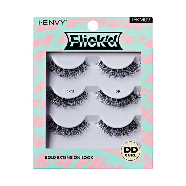 KISS - False Lashes Flick'd DD-Curl Strip Lashes Multi IFKM09