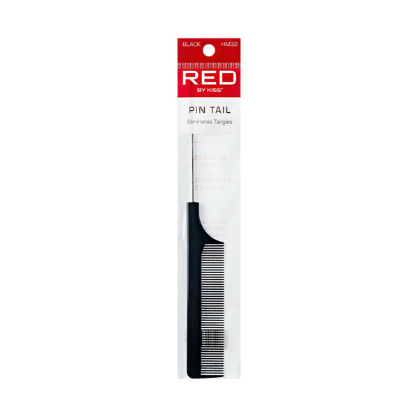 KISS - RED PROFESSIONAL PIN/RAT TAIL COMB BLACK