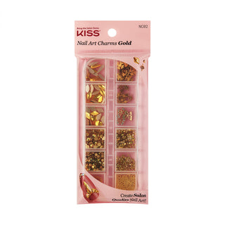 KISS - NAIL ART CHARMS - GOLD