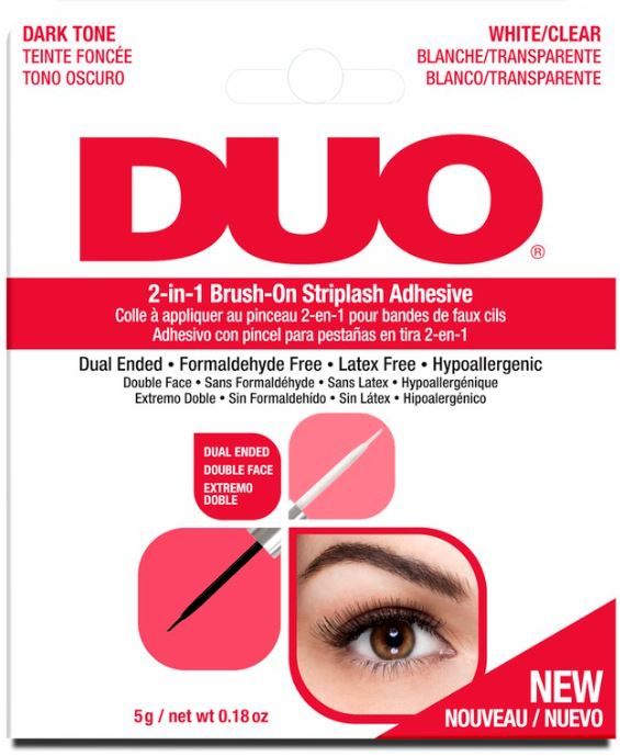 ARDELL - DUO Adhesive 2-IN-1 Brush On CLEAR/DARK