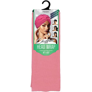 Buy rose-gold MAGIC COLLECTION - Chiffon Head Wrap (12 COLORS)