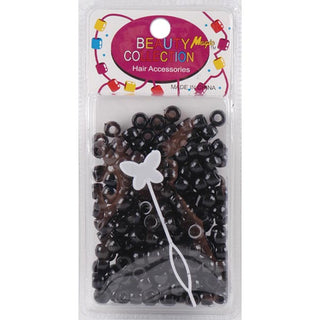 BEAUTY COLLECTION - Small Round Hair Bead Black