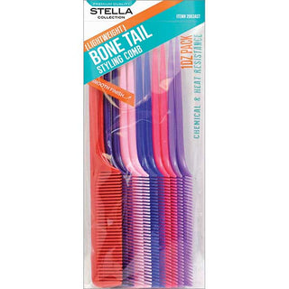 STELLA COLLECTION - Comb Bone Tail Comb (Bulk) Assorted