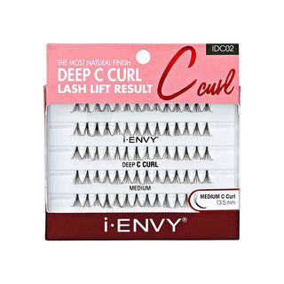 KISS - IEK DEEP C CURL INDIVIDUAL EYELASHES - MEDIUM