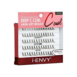 KISS - IEK DEEP C CURL INDIVIDUAL EYELASHES - MEDIUM