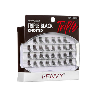 KISS - KISS - IEK TRIO TRIPLE BLACK INDIVIDUAL EYELASHES - ASSORTED M/L