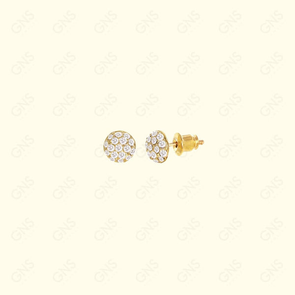 GNS - Gold Round Earrings (ET111G)
