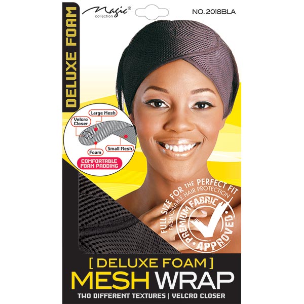 MAGIC COLLECTION - Deluxe Foam Mesh Wrap BLACK