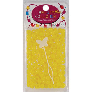 BEAUTY COLLECTION - Small Round Hair Bead Yellow