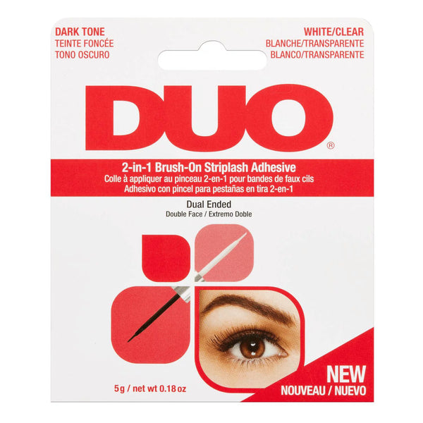 ARDELL - DUO Adhesive 2-IN-1 Brush On CLEAR/DARK