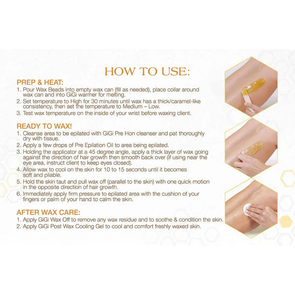 GiGi - All Purpose Golden Honee Hard Wax Beads